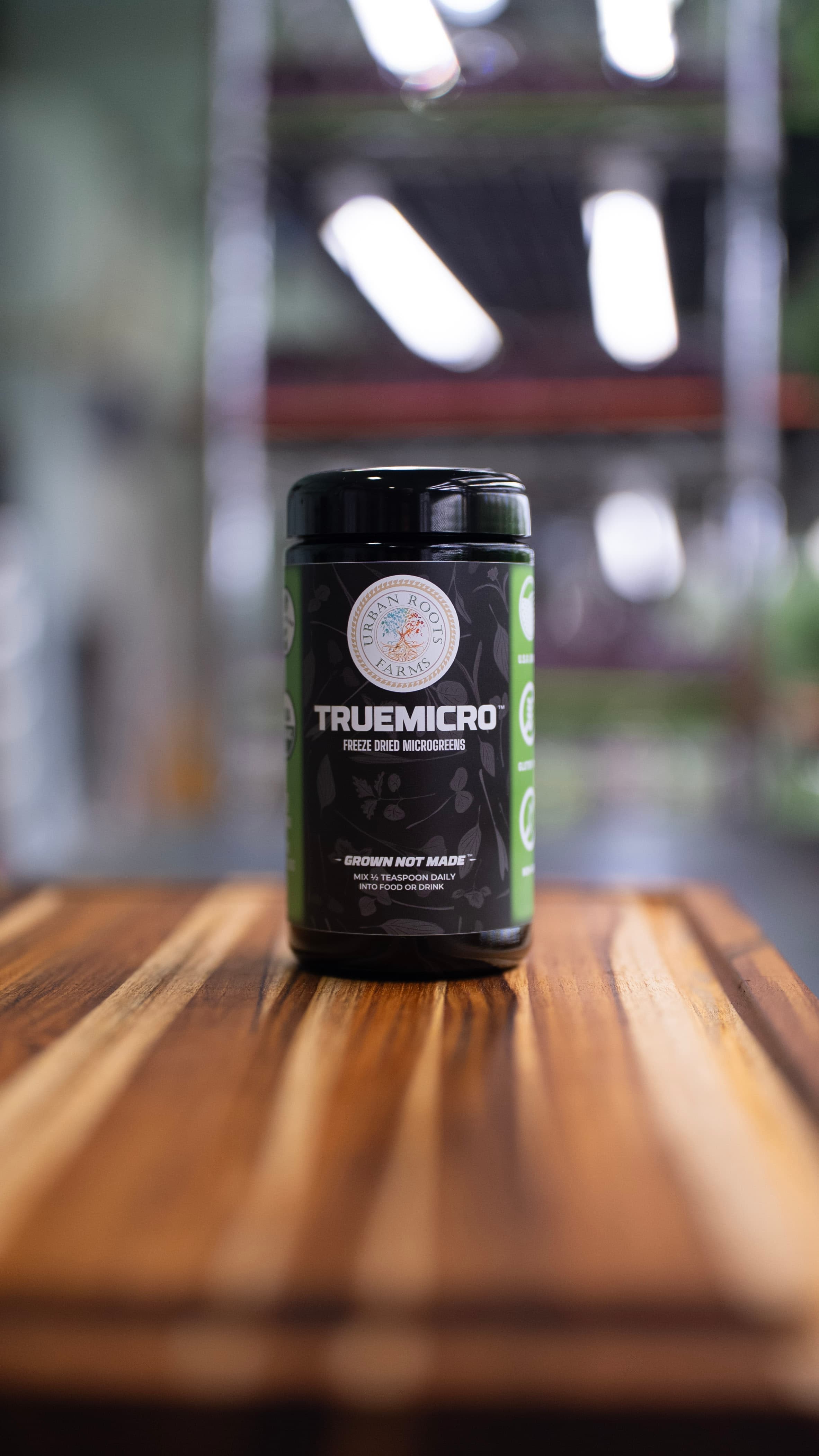 TrueMicro Family jar photographed at Urban Roots Farms