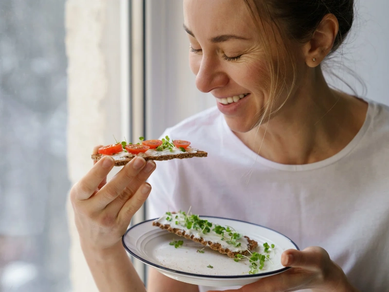 B vitamins-rich microgreens that support cognitive function.