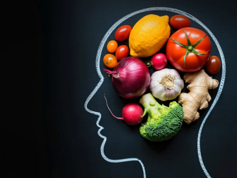 Fresh vegetables, supporting brain health and nutrient absorption.