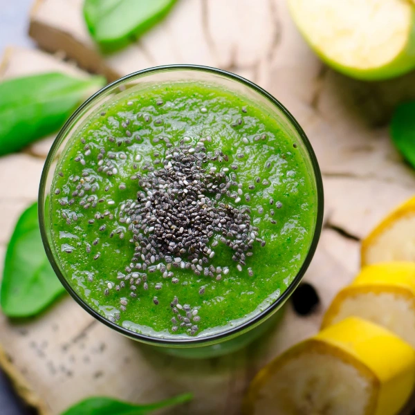 Image of a green smoothie.