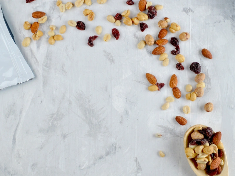 Image of trail mix with a ziplock.