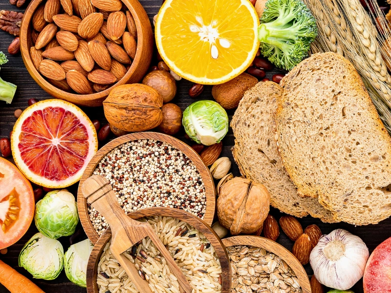 Image representing nutrient absorption from whole foods.