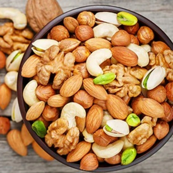 Image showing a mixed nuts and seeds energy snack.