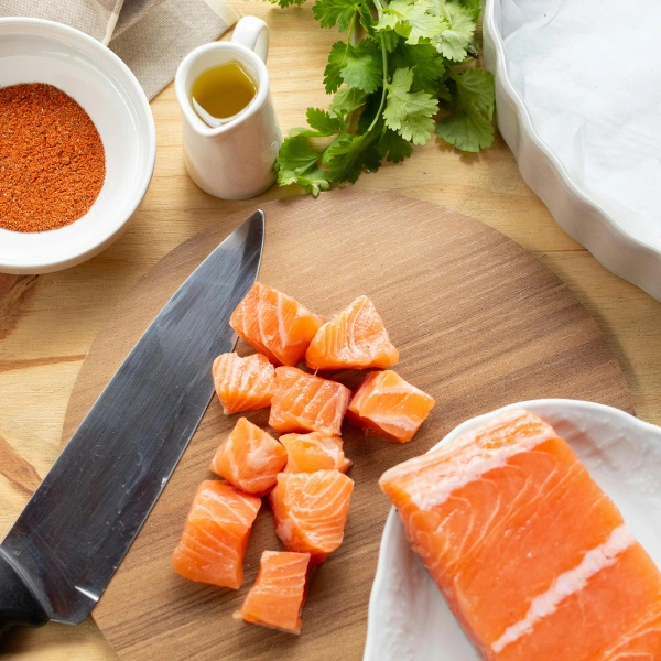 Image showing fresh wild-caught salmon fillet.