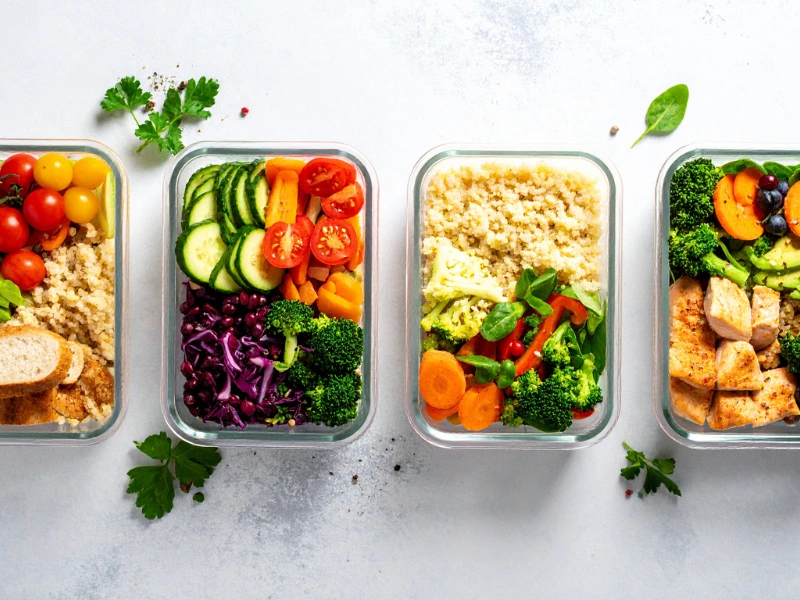 Image showing organized no-cook meal planning.