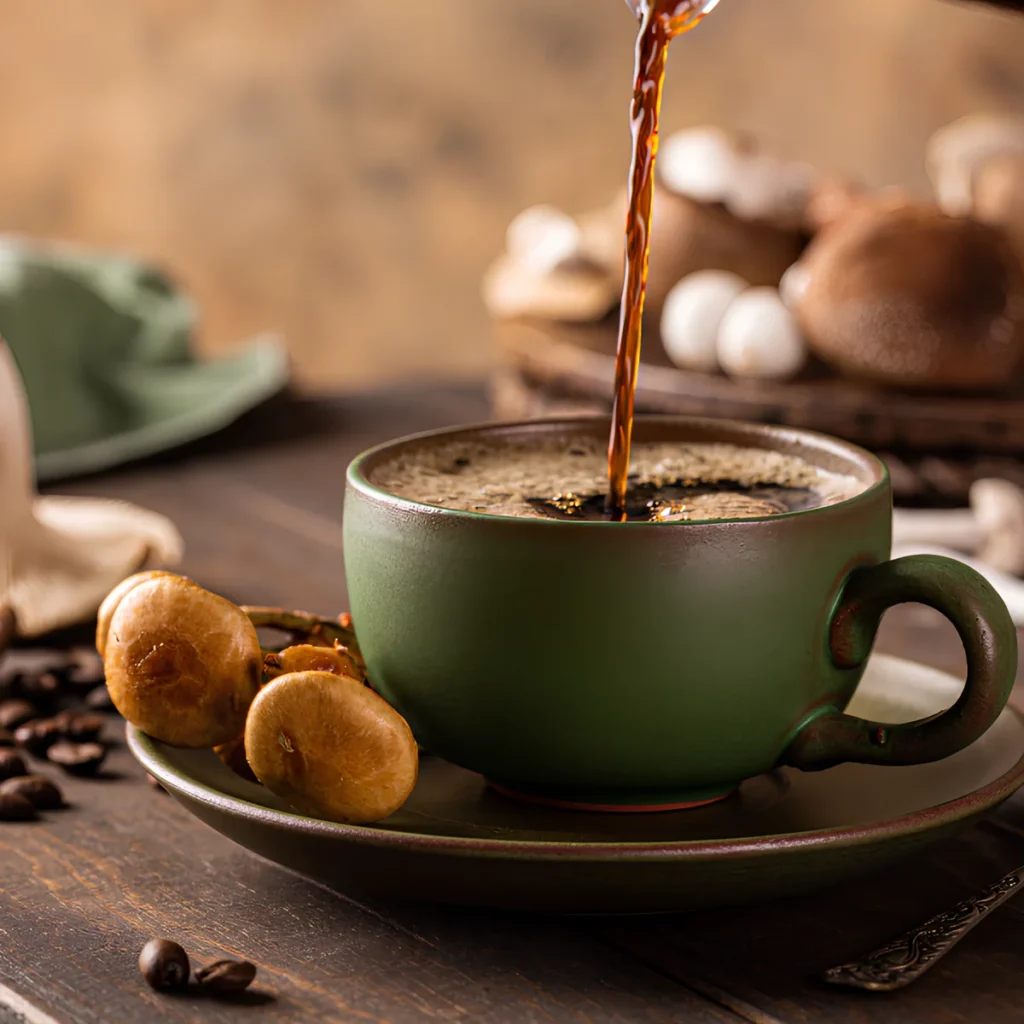 Image of a mushroom coffee drink.